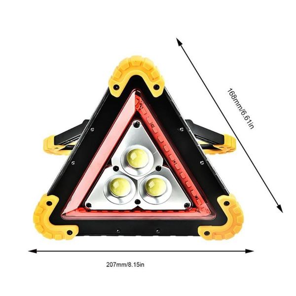 

foldable windproof reflective safety triangular warning sign for traffic accident broken car tripod dangerous fault ssign