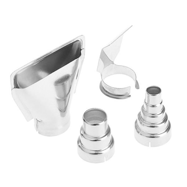 

silver 4pcs heat nozzles kit accessories durable spare parts