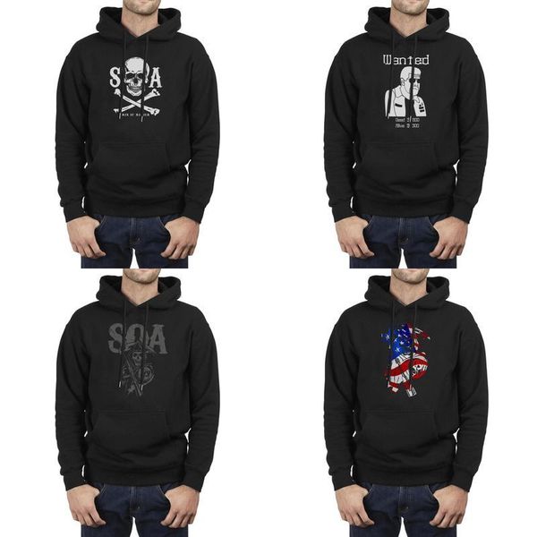 

men design printing sons of anarchy men mayhem black fleece hoodies graphic band cute hoodie james clifton sons anarchy american flag