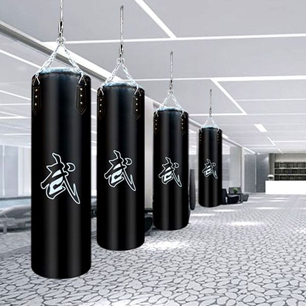 

60cm/80cm/100cm/120cmpu leather hollow boxing sandbag, thai boxing sand bag, fitness sandbag w4-128