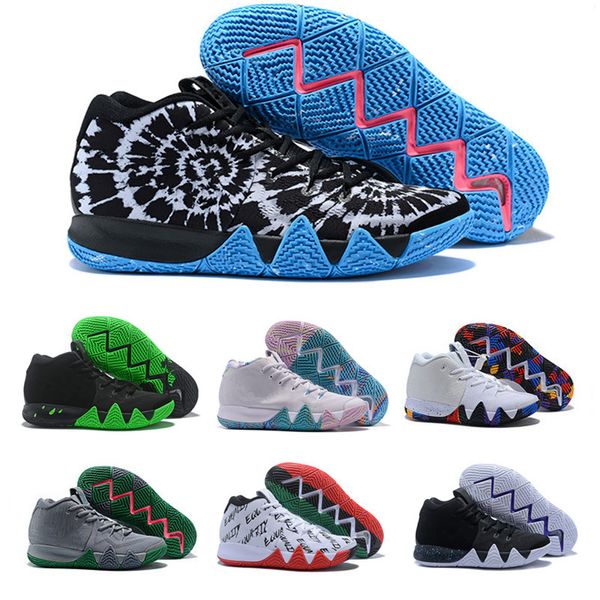 

2018 what the kyrie4 iv irving 4 halloween bhm basketball shoes women men sneakers for sports shoes 36-46