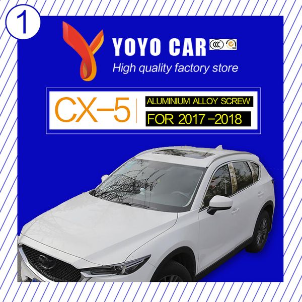

aluminium alloy screw install side rail bar roof rack for cx-5 cx5 2017 2018 1718