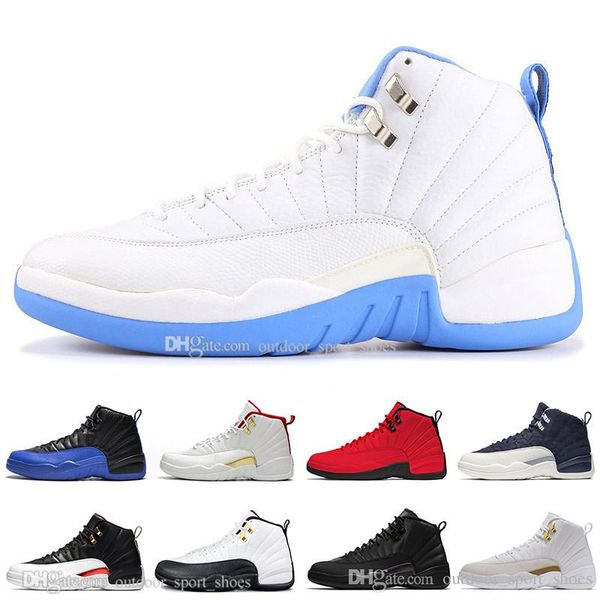 

12 12s university blue playoffs mens basketball shoes international flight dark grey game royal men sports designer athletics sneakers