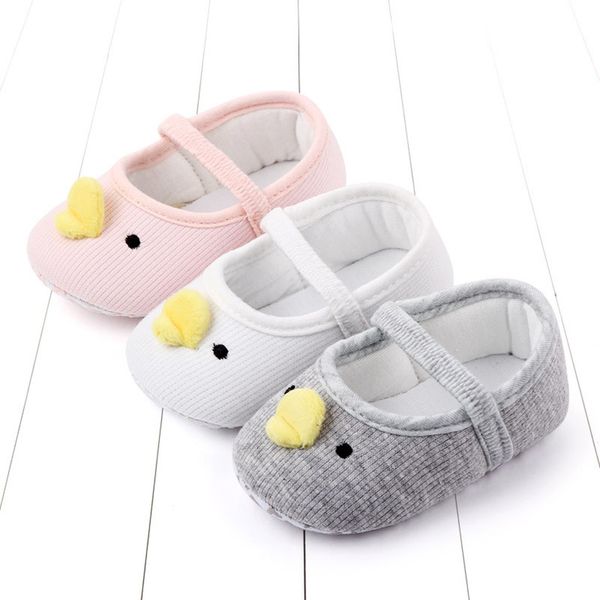 

Toddler Cotton Shoes Infant Boy Girls Shoes Newborn First Walkers Kawaii Cartoon Duck Shoe Soft Non Slip Crib Shoes 0-18 Months