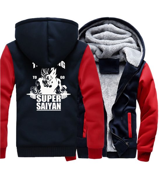

hoodies men 2017 winter warm fleece sweatshirt print japan anime streetwear harajuku hoody for male hot, Black