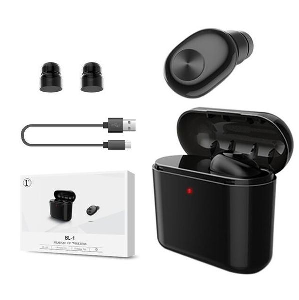 Cyberstore TWS Mini auricolare Cuffie Bluetooth Auricolari stereo resistenti al sudore Auricolari con scatola di ricarica per smartphone