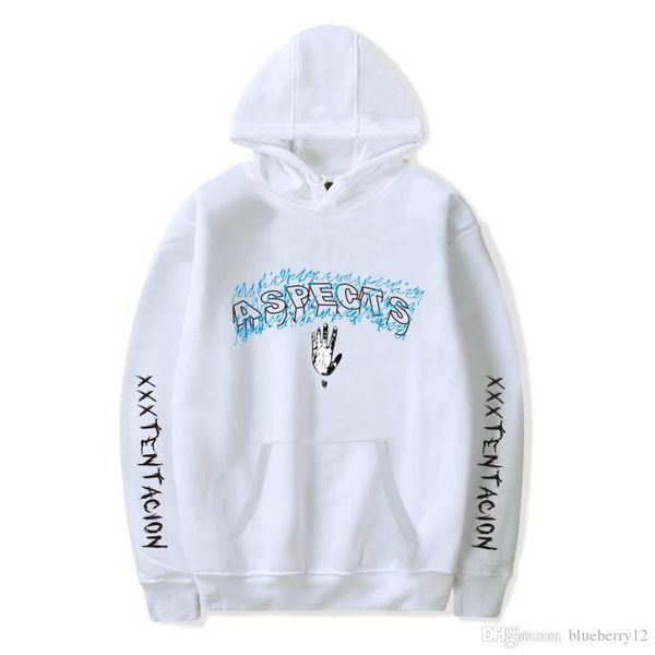 

xxxtentacion mens hoodies long sleeve sweatshirts 6 colors streetwear hip hop hoodies large size asian size 2xs-4xl, Black