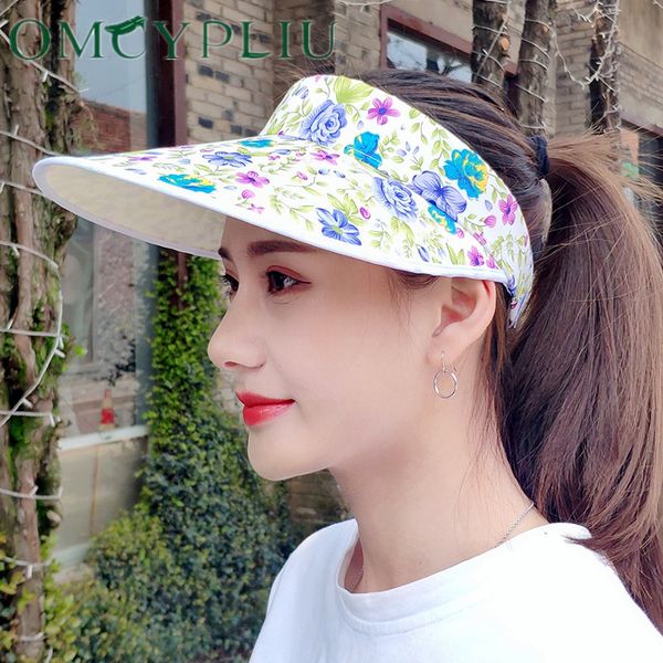 

солнцезащитные шляпы для женщин козырьки fisher beach hat uv protection cap дамы 2020 летний солнцезащитный козырек складные модные спортивн, Blue;gray