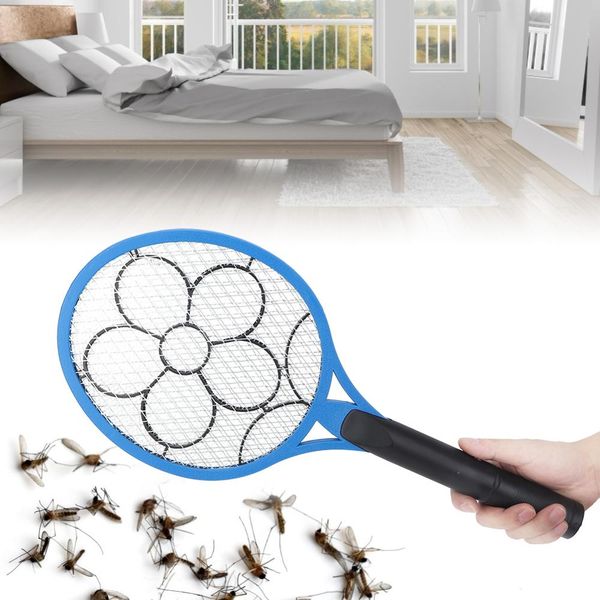

mosquito cordless battery power electric fly mosquito swatter bug zapper racket insects killer insect trap radiationless