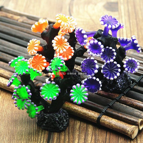 

1pcs soft coral plastic emulated resin coral wall for fish tank landscape decoration
