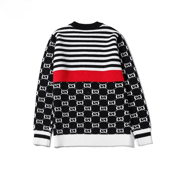 

2020 hip hop copy big brand designer new pattern printing color men sweater big brand designer long sleeve bermuda european style, White;black
