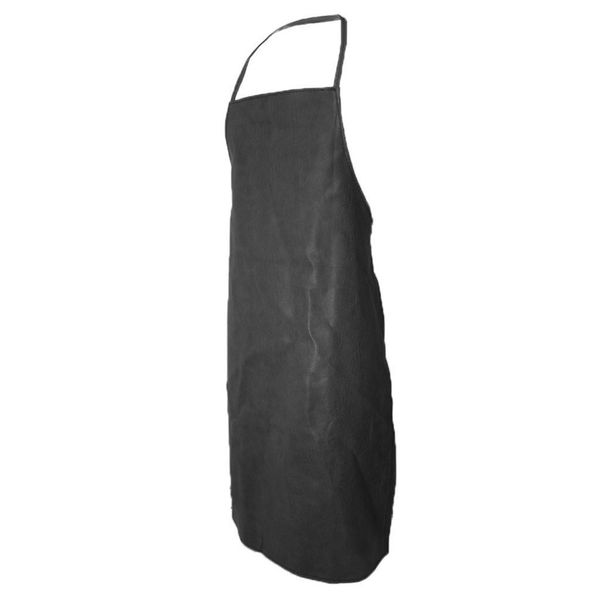 

waterproof apron pu bib apron kitchen pu leather protective black
