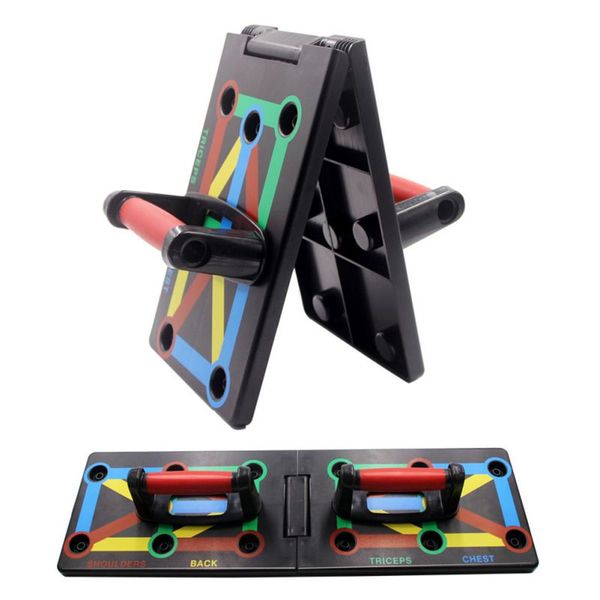 

9 in 1 body building push up board home comprehensive fitness exercise equipment fodable adjustable push-up stands workout gym