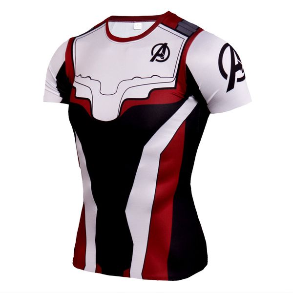 

endgame quantum reich cosplay 3d gedruckt t-shirts compression fitness quick dry t shirts sommer superhero tees, Black;blue