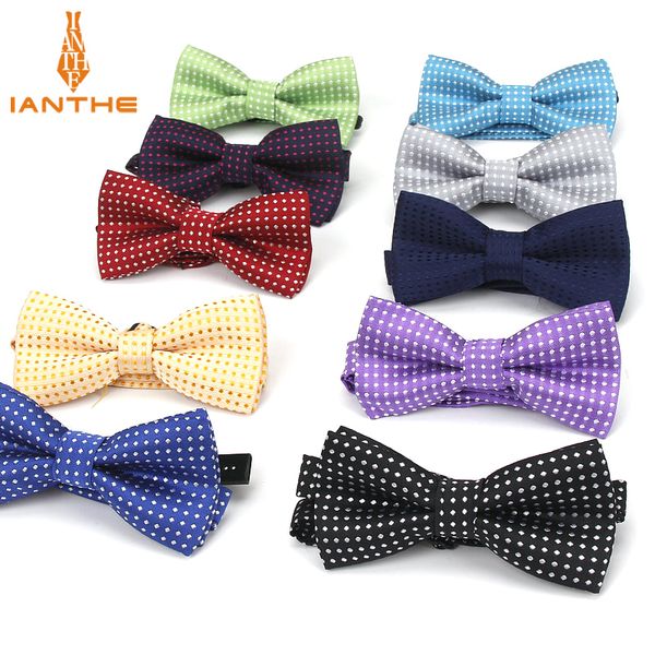 

children fashion formal polyester bow tie kid classical dot bowties colorful butterfly wedding party pet bowtie tuxedo baby ties, Black;gray