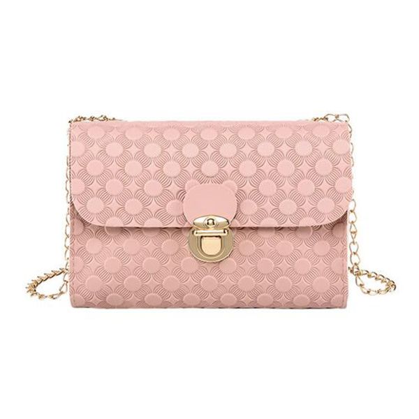 

женщины сумка женская рельефная цепь маленькая квадратная сумка искусственная кожа пряжка crossbody замок портативный путешествия