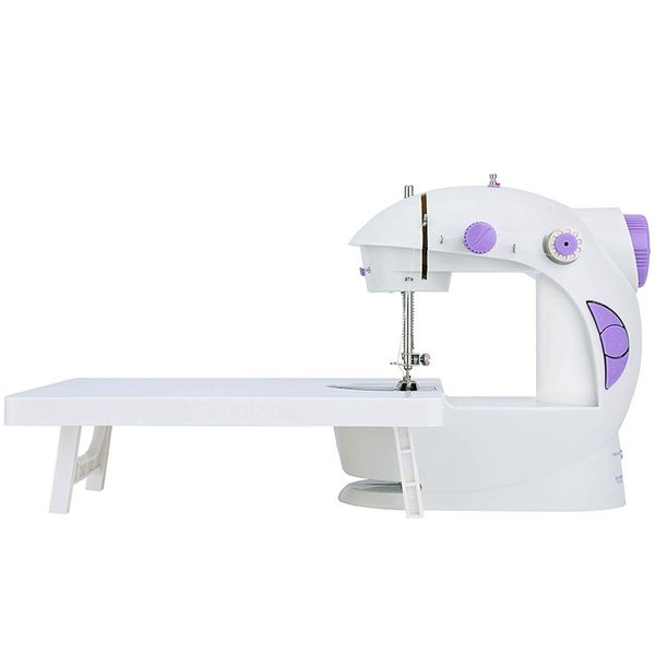 

promotion mini sewing machine with extension table, upgraded version portable micro-car home sewing machine eu plug