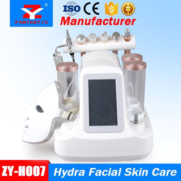 

7In1 Water hydra для лица Пылесос Dermabrasion LED PDT Mask Oxygen Jet BIO RF Face Lift Ультразвуковой уход за ко