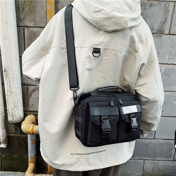 

men's fashion nylon crossbody bag multifunctional male shoulder messenger bags large satchels business bolsa masculina