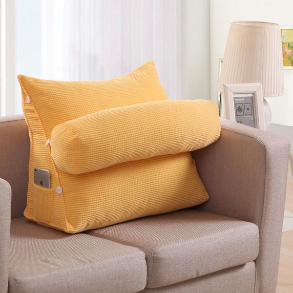 

large sofa cushions triangular backrest cushion living room pillows bed rest pillow back support almofada chair cushions 60kd013