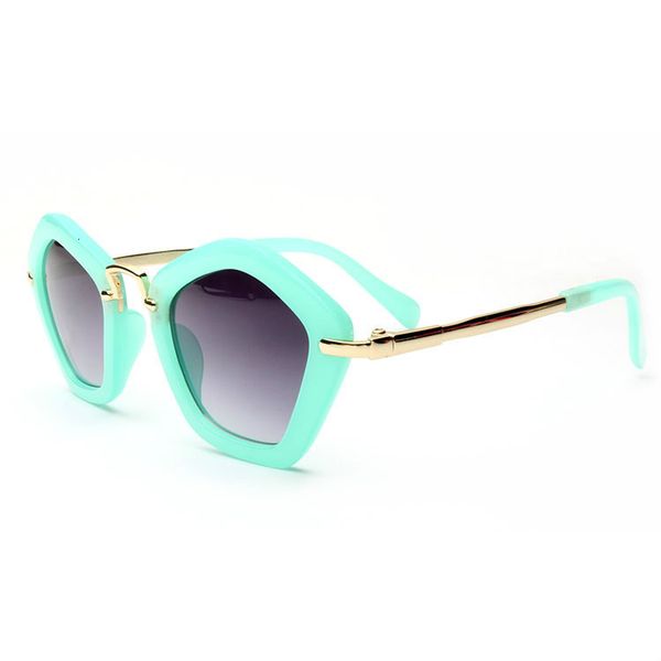 

candy colors boys&girls retro cute frame sunglasses for kids children sun glasses gold metal leg gafas de sol uv400, White;black