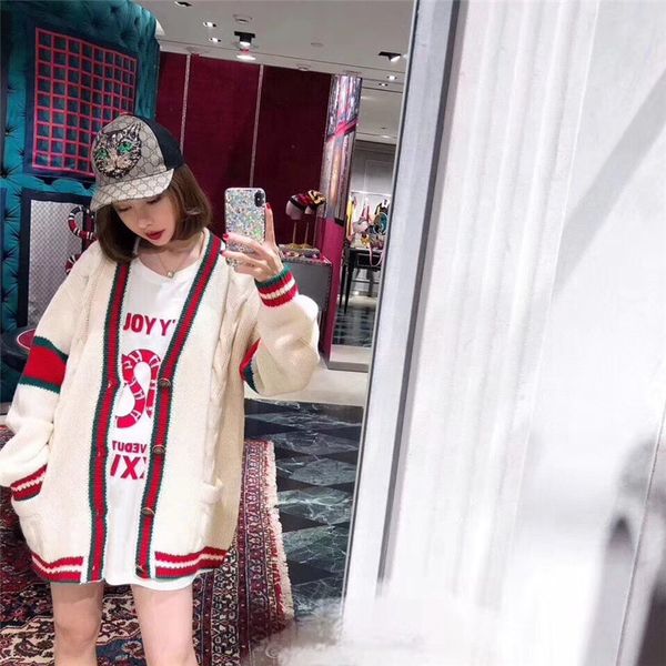 

Womens Winter V Neck Sweaters Fashion Long Sleeve Single Breasted Cardigan Female Panelled Casual Apparel With Pocket