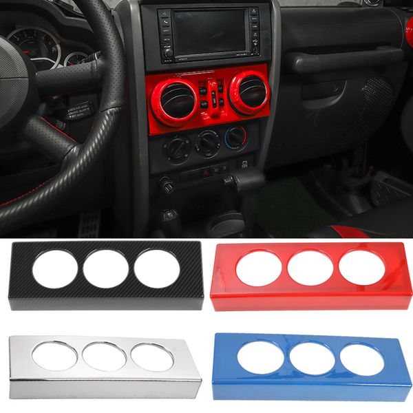 

abs car air conditioner switch knob decoration frame for jeep wrangler jk 2007-2010 car interior accessories