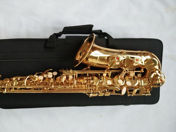 

brand new yanagisawa a-992 alto saxophone gold lacquer sax professional musical instruments with mouthpiece, case