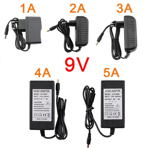 

eu us plug dc 9v 1a 2a 3a 4a 5a трансформатор освещения универсальный адаптер питания адаптеры для светодиодной ленты