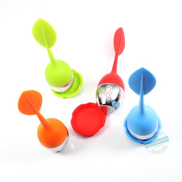 

tea strainer non-toxic silicone tea infuser tea bag lovely reuseable teapot accessory home supplies kitchentool
