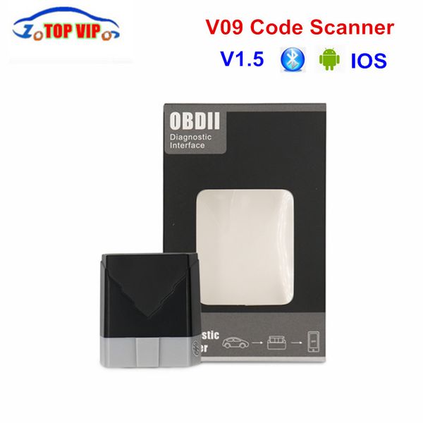 

new v09 elm327 v1.5 obd2 diagnostic scanner v09 bluetooth elm 327 1.5 auto code reader support obdii obd ii protocols car