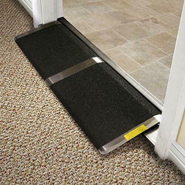 

threshold ramp wheelchair doorway access home door portable anti slip 10"x 32