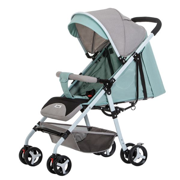 

light baby stroller 175 degree lying reversable push handle folding portable travel car airplane baby carriage pram buggy 0~36m