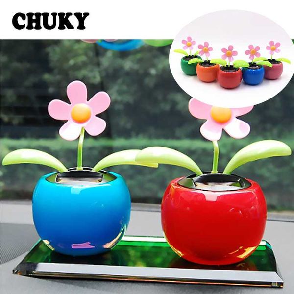 

chuky 1pcs car styling shaking head flower interior solar accessories for focus 2 3 2 fiesta swift grand