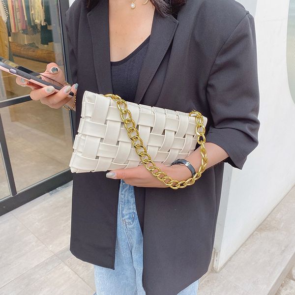 

women bag leather weave bag handbags pu crossbody bags for women luxury purses solid color shoulder chain ladies casual