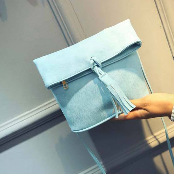 

bolsas feminina fashion korean version women's shoulder crossbody tassel zipper bag mini casual ladies messenger package handbag