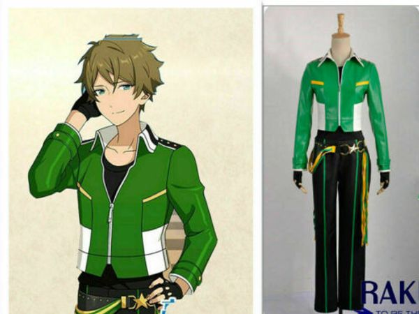 

new sissy maid pvc dress vinyl uniformensemble stars meteor group takamine midori cosplay costume green school uniform, Black;red