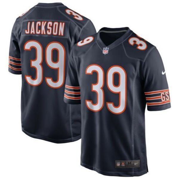 

eddie jackson #39 men's xs-5xl stitched football jerseys, Gray