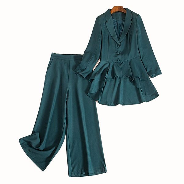 

новые женщины blazer два бюстье с длинным рукавом блейзер пальто топы брюки прямые leg управление леди костюм формальное два piece set t79, White;black