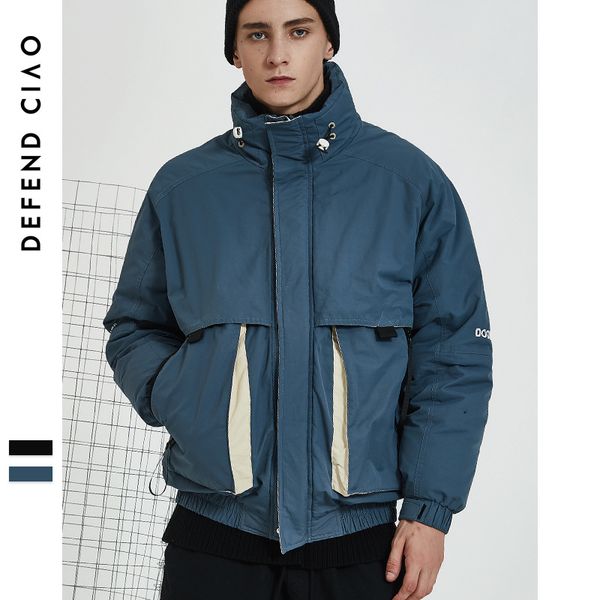 

camouflage down parkas jackets 2019 new winter clothes men's hooded windbreaker coat male outwear men's parka winter jacket men, Black
