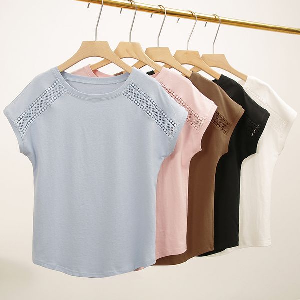 

female t-shirt women 2019 summer cotton t-shirts for women black white pink plus size tshirt short sleeve women t shirts