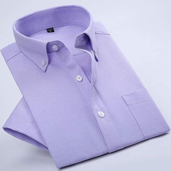 

oxford solid color short sleeve button up shirt men shirt men short sleeve men's shirts casual shirts mens, White;black