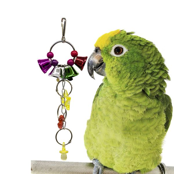 

pets bird colour small bell second a of string bites parrot gnaw toys