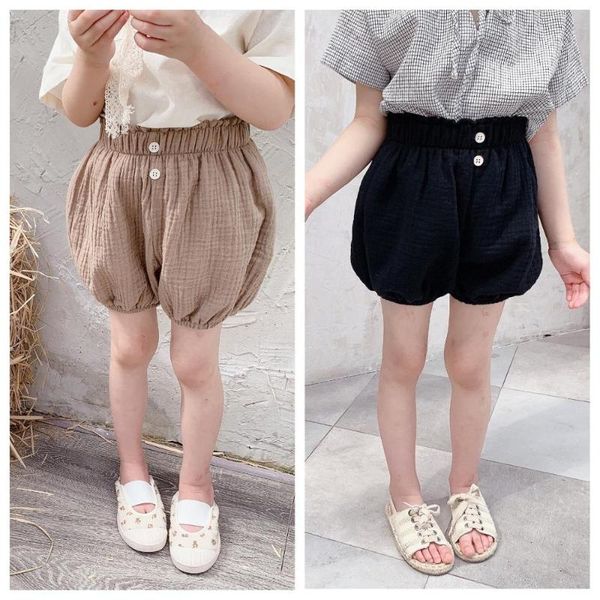 

2020 new style girls cotton shorts summer fashion kids girls shorts 1-6t, Black