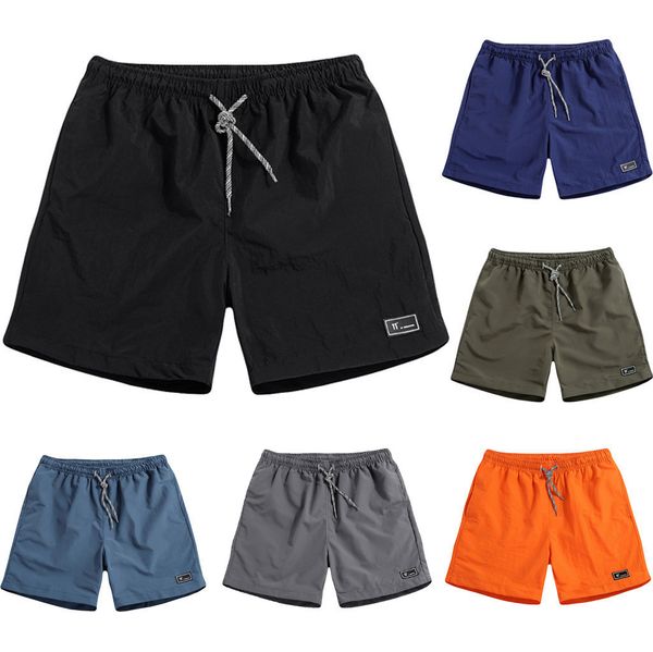 

2019 new shorts men summer plus size thin fast-drying beach trousers casual sports short pants clothing spodenki short homme, Black;blue