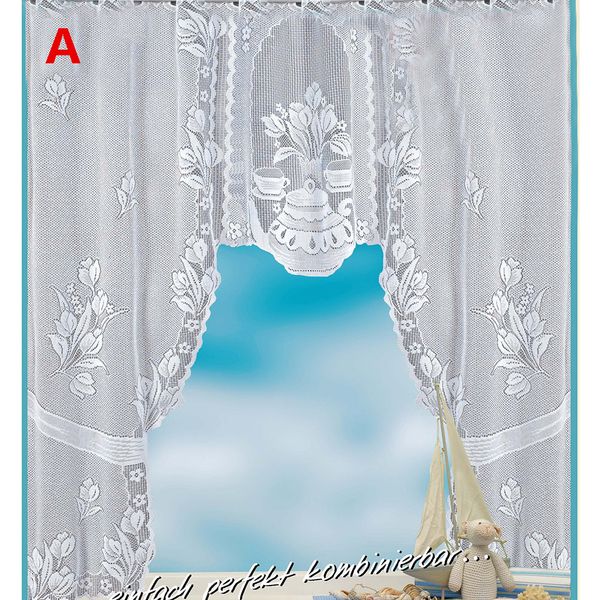 

european white lace sheer curtains for kitchen valance window tulle curtains coffee dividers curtain bedroom roman blinds d1