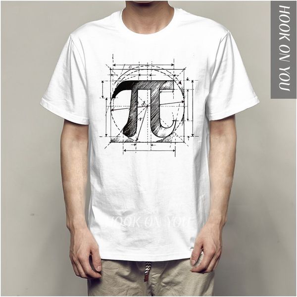 

hook on you printing circumference rate pi мужская футболка с коротким рукавом периферия досуг круглый вырез футболки рендеринг, White;black