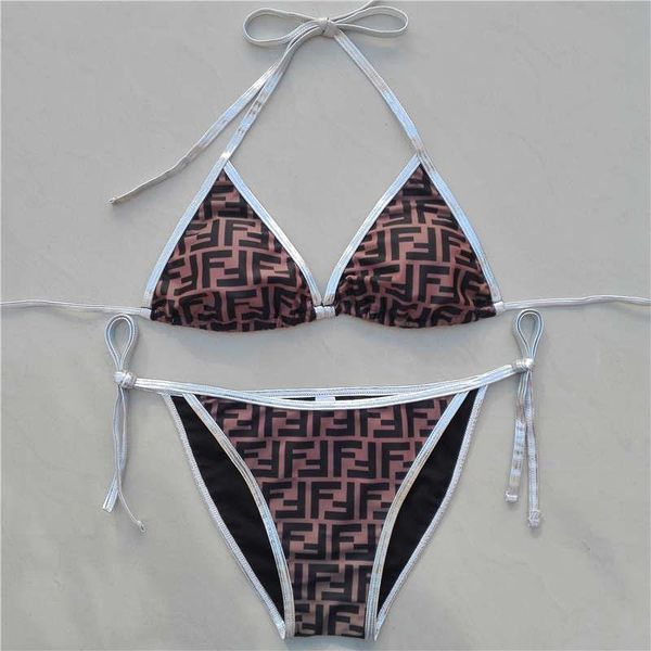 

ss20 new arrival designer ff swimsuit summer beach bikini swimwear for women size s-xl 8802, White;black