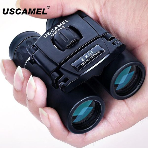 

uscamel zoom binoculars 8x21 compact long range 1000m folding hd powerful mini telescope bak4 fmc optics hunting sports camping