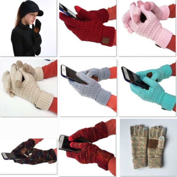 

new ctouch screen gloves winter warm knitted gloves for full finger mittens christmas party favor gift fa2856